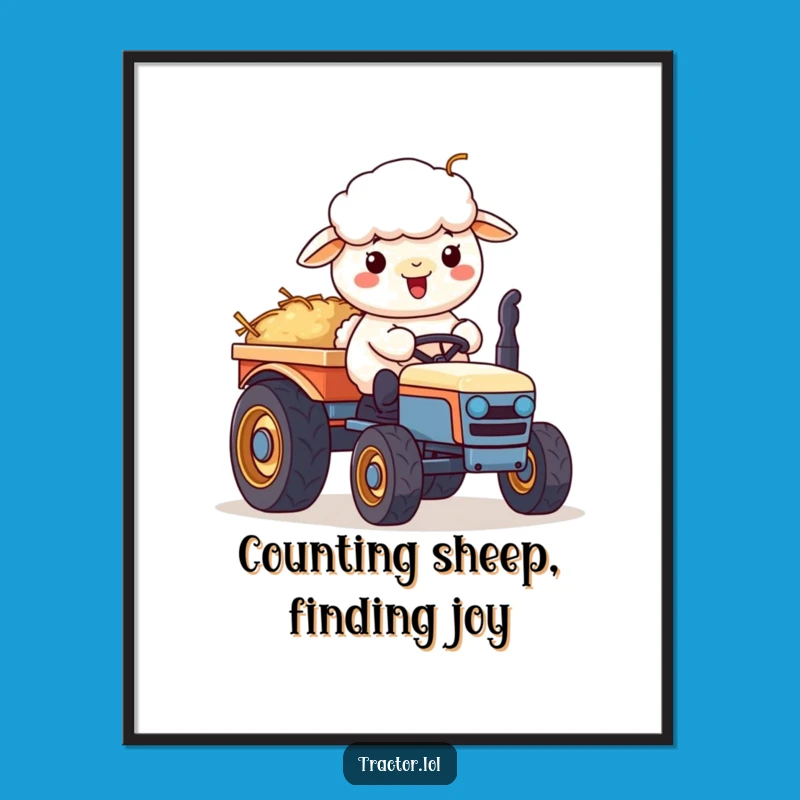 Free Printable Kawaii Sheep Wall Art: Farm Fresh Fun Downloadable Decor